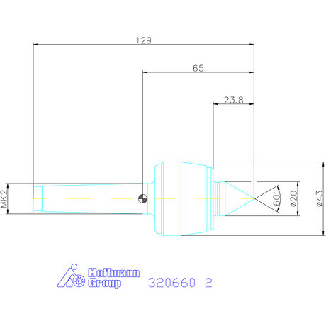 Röhm Forgócsúcs 60° 2