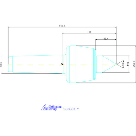 Röhm Forgócsúcs 60° 5