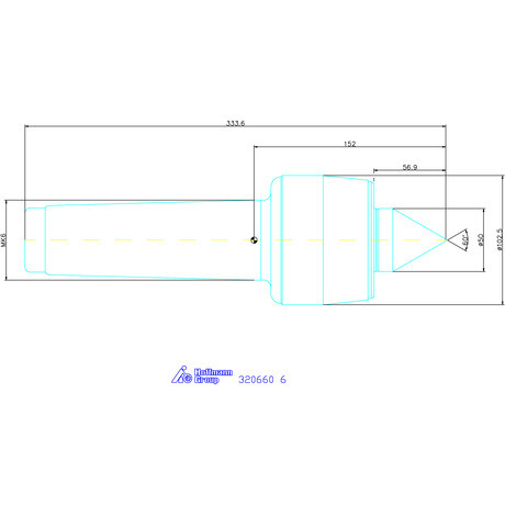 Röhm Forgócsúcs 60° 6