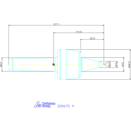 Röhm Forgócsúcs meghosszabbított csúccsal 60° / 30° 4