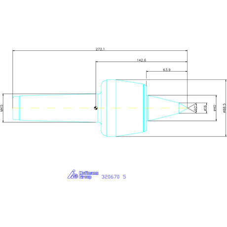 Röhm Forgócsúcs meghosszabbított csúccsal 60° / 30° 5
