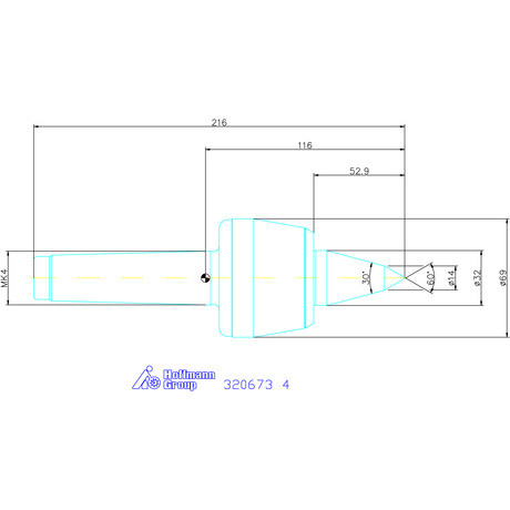 Holex Forgócsúcs 60° / 30° 4