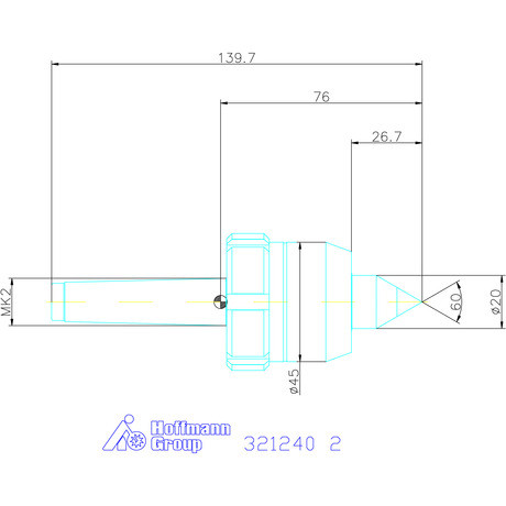 Garant Forgócsúcs keményfém betéttel és kiszerelő anyával 2
