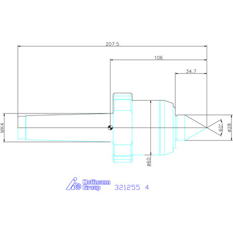 Garant Forgócsúcs 60° 4