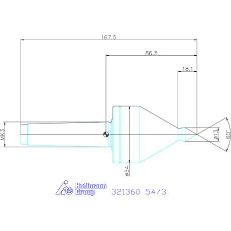 Garant Precíziós forgócsúcs meghosszabbított csúccsal 54/3