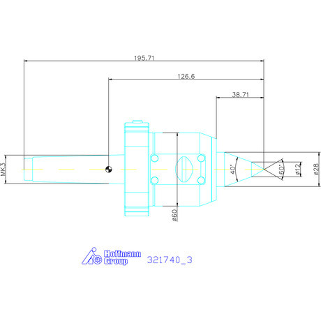 Garant Forgócsúcs analóg nyomáskijelzővel és meghosszabbított csúccsal 3