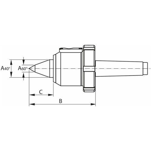 Garant Forgócsúcs analóg nyomáskijelzővel és meghosszabbított csúccsal 4