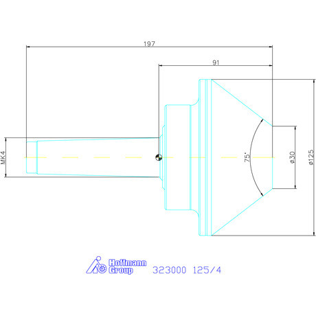 Garant Forgócsúcs csonkakúppal 125/4