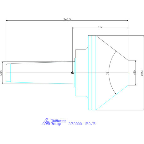 Garant Forgócsúcs csonkakúppal 150/5
