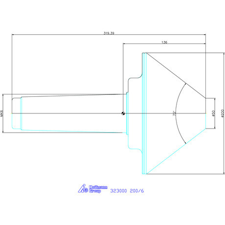 Garant Forgócsúcs csonkakúppal 200/6