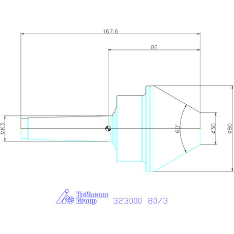 Garant Forgócsúcs csonkakúppal 80/3