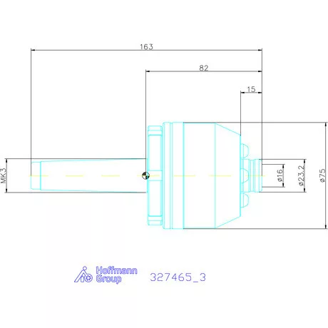 Garant Homlokmenesztő Morse-kúppal / hengeres 3