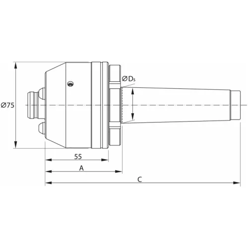 Garant Homlokmenesztő Morse-kúppal / hengeres 4