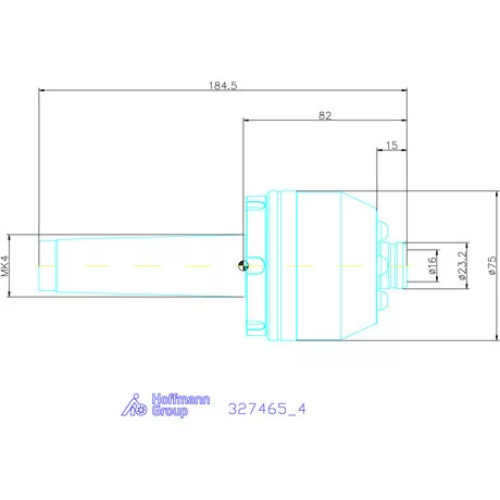 Garant Homlokmenesztő Morse-kúppal / hengeres 4