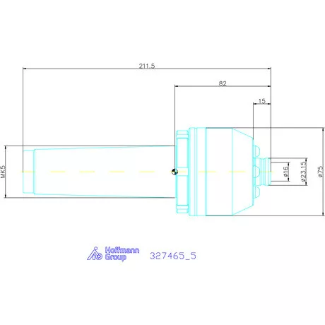 Garant Homlokmenesztő Morse-kúppal / hengeres 5