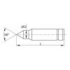 Központosító csúcs homlokmenesztőhöz  16 mm