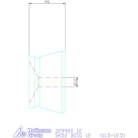 Hainbuch Szorítóvas sima 12 mm