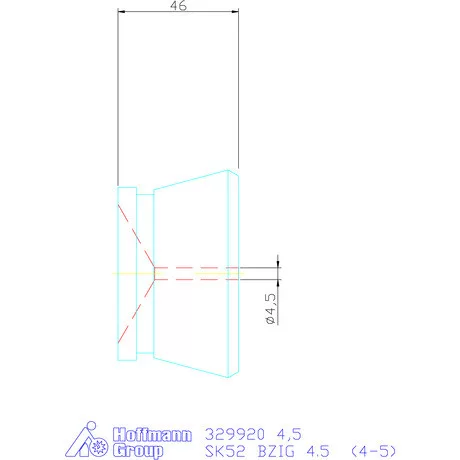 Hainbuch Szorítóvas sima 4,5 mm