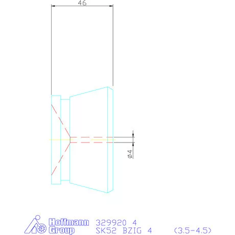 Hainbuch Szorítóvas sima 4 mm
