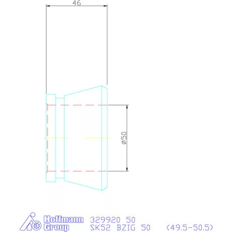 Hainbuch Szorítóvas sima 50 mm