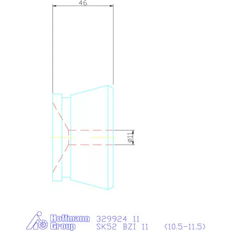 Hainbuch Szorítóvas Kereszt- és hosszanti recézéssel 11 mm