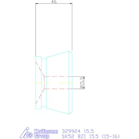 Hainbuch Szorítóvas Kereszt- és hosszanti recézéssel 15,5 mm