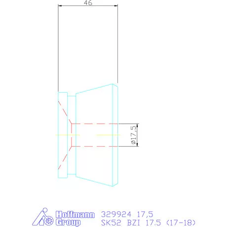 Hainbuch Szorítóvas Kereszt- és hosszanti recézéssel 17,5 mm