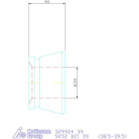 Hainbuch Szorítóvas Kereszt- és hosszanti recézéssel 39 mm