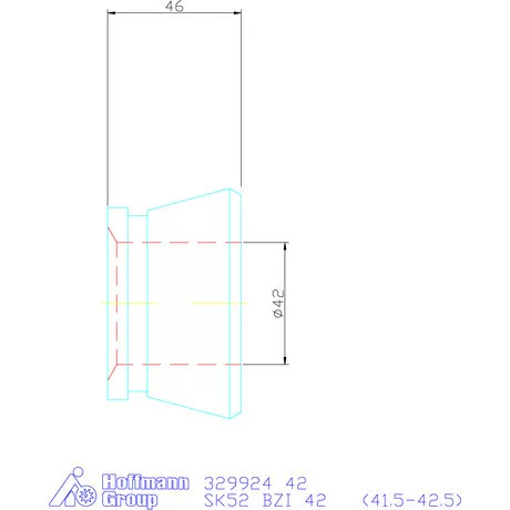 Hainbuch Szorítóvas Kereszt- és hosszanti recézéssel 42 mm