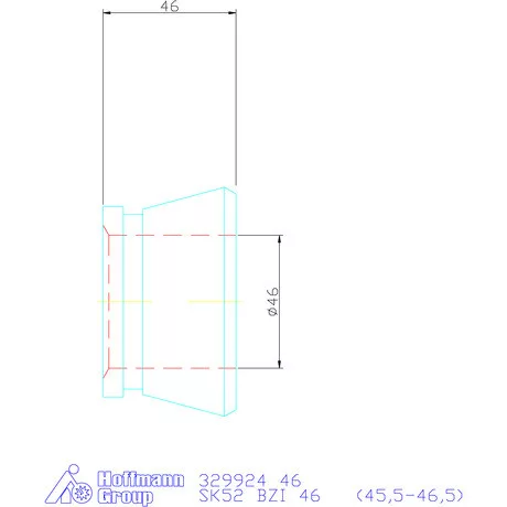 Hainbuch Szorítóvas Kereszt- és hosszanti recézéssel 46 mm