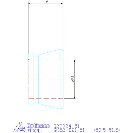 Hainbuch Szorítóvas Kereszt- és hosszanti recézéssel 51 mm