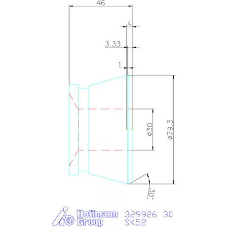 Hainbuch Szorítóvas lágy 30 mm
