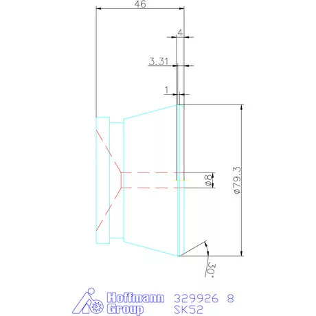 Hainbuch Szorítóvas lágy 8 mm