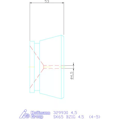 Hainbuch Szorítóvas sima 4,5 mm