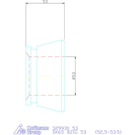 Hainbuch Szorítóvas sima 53 mm