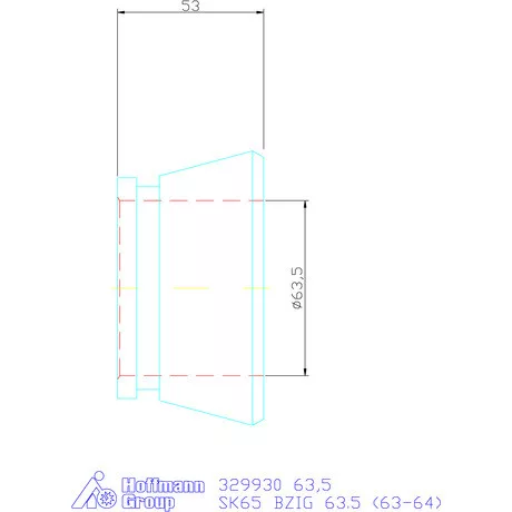 Hainbuch Szorítóvas sima 63,5 mm