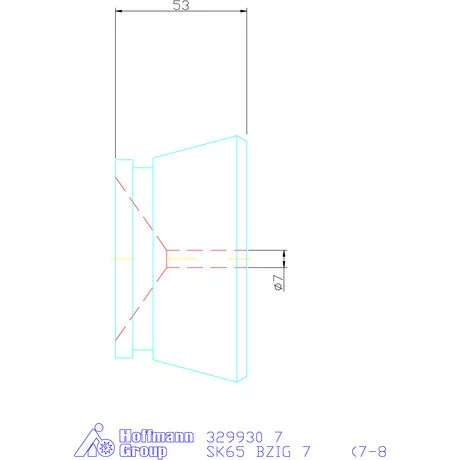 Hainbuch Szorítóvas sima 7 mm