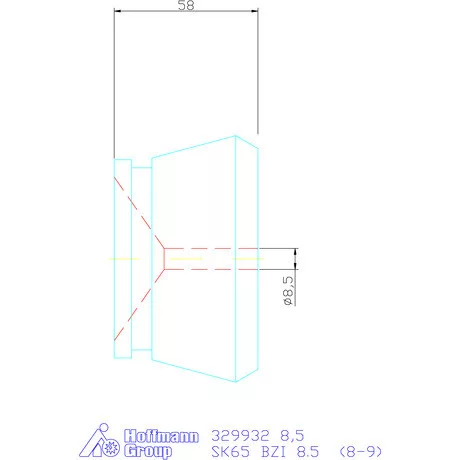 Hainbuch Szorítóvas Keresztrecézéssel 8,5 mm