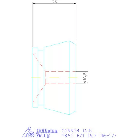 Hainbuch Szorítóvas Kereszt- és hosszanti recézéssel 16,5 mm