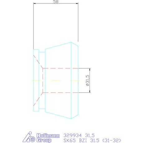 Hainbuch Szorítóvas Kereszt- és hosszanti recézéssel 31,5 mm