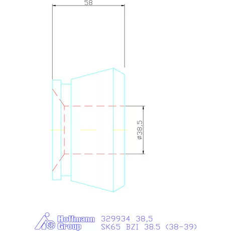 Hainbuch Szorítóvas Kereszt- és hosszanti recézéssel 38,5 mm