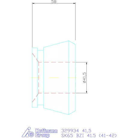 Hainbuch Szorítóvas Kereszt- és hosszanti recézéssel 41,5 mm