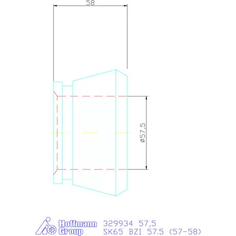 Hainbuch Szorítóvas Kereszt- és hosszanti recézéssel 57,5 mm