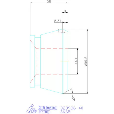 Hainbuch Szorítóvas lágy 40 mm