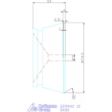 Hainbuch Szorítóvas sima 10 mm