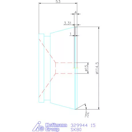 Hainbuch Szorítóvas Kereszt- és hosszanti recézéssel 15 mm