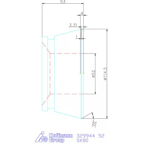 Hainbuch Szorítóvas Kereszt- és hosszanti recézéssel 52 mm