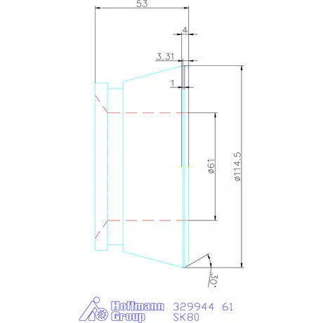 Hainbuch Szorítóvas Kereszt- és hosszanti recézéssel 61 mm