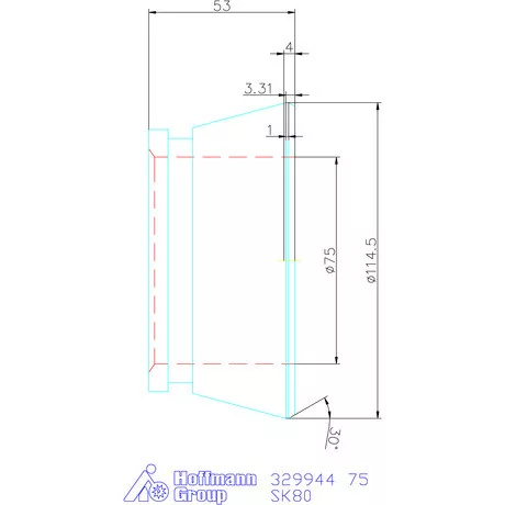 Hainbuch Szorítóvas Kereszt- és hosszanti recézéssel 75 mm