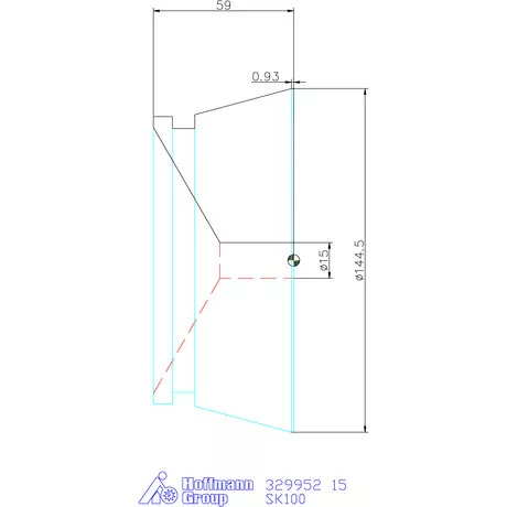 Hainbuch Szorítóvas keresztrecézéssel 15 mm